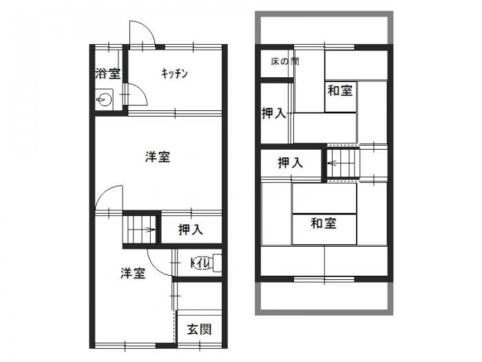 住之江区粉浜西２丁目 間取り図