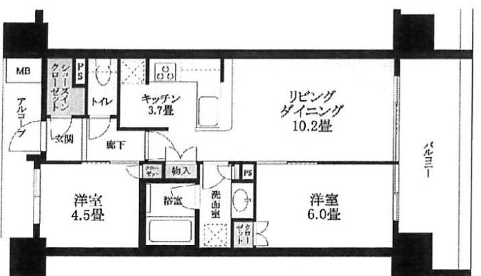 プラウド堀江公園 間取り図